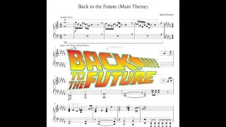 Back to the Future (Main Theme) Sheet Music Tutorial piano Назад в будущее тема ноты фортепиано