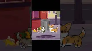 Banana Cat Help The Cute Little Dog #shots