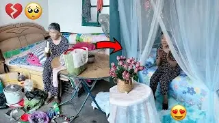 Bedroom makeover   Decoration ideas for small room 😍❤️