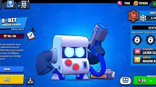 Yeni karakter 8-BIT🔥10000 kupaya doğru🏆Brawl Stars