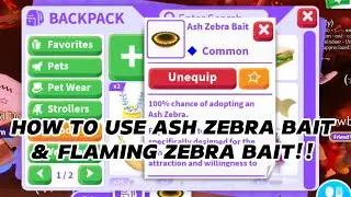 ALL YOU NEED TO KNOW ABOUT NEW ASH ZEBRA BAIT & MOLTEN MELON! 😍 HOW TO USE THEM! Adopt Me - Roblox