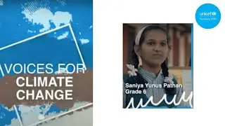 UNICEF Voices For Climate Change: Saniya Yunus Pathan encourages use of energy efficient appliances