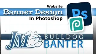 Website Banner Design Demo using PhotoPea