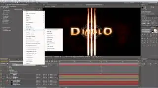After Effects Tutorial - Diablo III logo intro (Part 3)