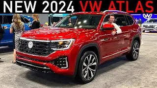 INTERIOR REDESIGN! -- The 2024 Volkswagen Atlas gets BIG Changes Inside and Out!