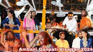 Ambani Ganpati Visarjan 2024 Nita Ambani Anant Ambani Radhika Merchant Oryy Shanaya | Dhol Tasha ❤️🫶
