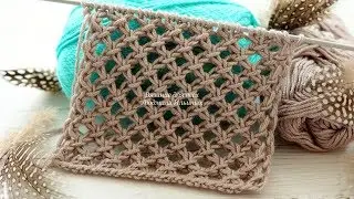Pattern Large mesh spokes. The second version of the knitting pattern. Part 2