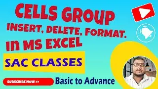 Cells Group  In Ms Excel || Ms Excel Main Cells Group kya Hai?