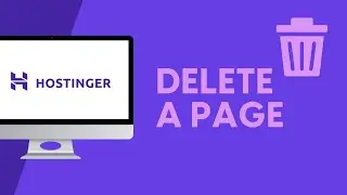 Delete a page in Hostinger Website Builder