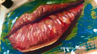 Lips speed-painting! 💋 #shorts