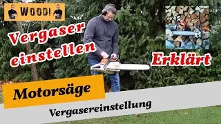 Motorsäge Vergaser einstellen - Stihl - Vergasereinstellung - Membranvergaser - Einstellung  - DIY