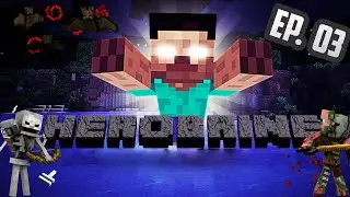 Minecraft HARD MODE Survival with *HEROBRINE* Mod! Minecraft Modded Lets Play Episode 3