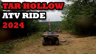 Crazy ATV Ride at Tar Hollow 2024!!!!   Polaris Sportsman 570