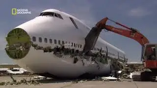 Destruction of a boeing 747