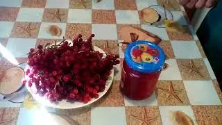 Калина. Заготовка калины на зиму без варки. 