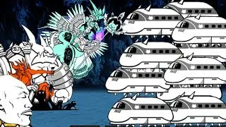 LVL 50 MAGLEV + GOD = OP - AGAINST ALL MOON BOSSES - The Battle Cats