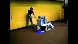 Two beds of nails, 6 cinder blocks and a sledge hammer.