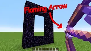 will flaming arrow activate nether portal?