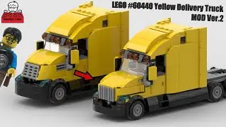 LEGO #60440 Yellow Delivery Truck Modification Version 2, with Building Instruction