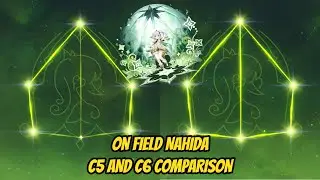 Comparing C5 vs C6 Nahida On Field DPS in Quickbloom Team on Spiral Abyss Floor 12-1 Version 5.1
