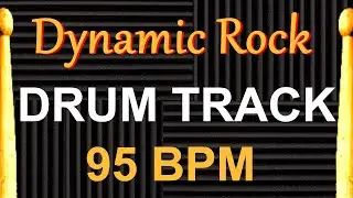 Dynamic Drum Track 95 BPM - Drum Beats for Bass Guitar - Instrumental Drum Beat 🥁 527