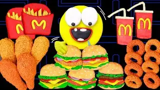 إيقاف الحركة عربي | Pacman McDonald's Mukbang - Animuk Mukbang Collection | كرتون Pacman