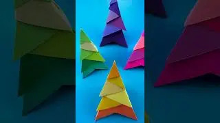 Paper Christmas Tree Tutorial #shorts