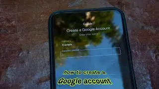 How to create a Google/Gmail account