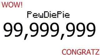 PewDiePie hits 100M subscribers - Timelapse!