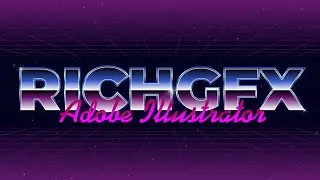 Chrome Text Effect in Adobe Illustrator – 80s Style Tutorial