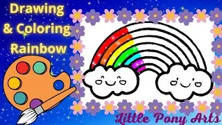How To Draw a Rainbow☔️Cara menggambar pelangi untuk anak🌈rasm chizish🌨Жеңіл сурет салу #draw#art
