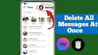 How to Delete All of Your Messages on Facebook Messenger at Once 2024|Delete all Chats on Messenger