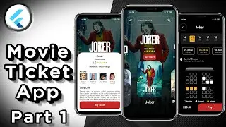 Movie Ticket App UI with Animations - Flutter UI - Speed Code - Movie Ticket Booking App UI