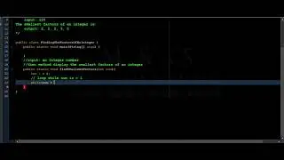 Java Program to Finding the Factors of an Integer