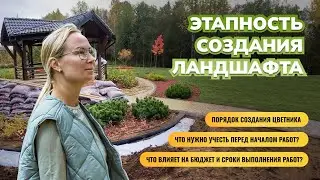 Этапность создания ландшафта.