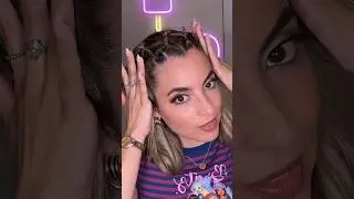 easy way to keep your hair out of your face ✨ #hairstyle #hairtutorial