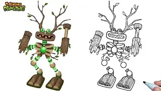 How to draw Epic Wubbox (Plant Island) from My Singing Monsters step by step