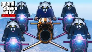 GTA 5 - RACCOON SQUAD INTIMIDATES ONLINE PLAYERS (Trolling & Funny Moments)