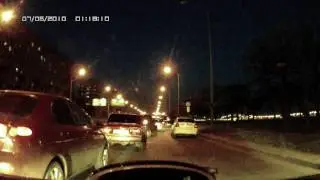 Девятка перевернулась на Свердловской набережной