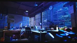 Rainy Forest Outpost | Ambient Noise | Relaxing Rain and Thunder | 4K | 1 Hour