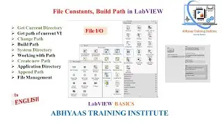 P31 - Path in LabVIEW | Directory | File Constants | Build Path | Select Path in LabVIEW | File I/O