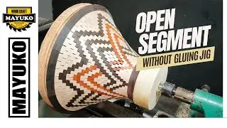 BIG BOWL OPEN SEGMENT WITHOUT GLUING JIG, woodturning