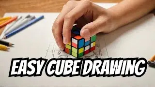 How to draw rubic cube easy step by step || Easy drawing for kids