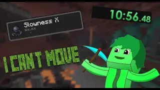 I beat Minecraft without being able to walk IN HARDCORE