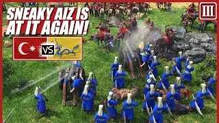 [AOE3] Creating Chaos To Deflect The Janissary Rush!
