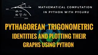 pyMaths | Plotting graphs of Pythagorean trigonometric identities in python | #pyGuru