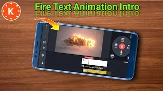Fire Text Animation Intro Editing||How to Make 3D intro On Android With Kinemaster||Gaming YT SS