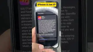 iPhone 11 iOS 17