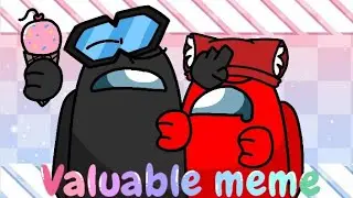 Valuable meme || Among us || Red x Black