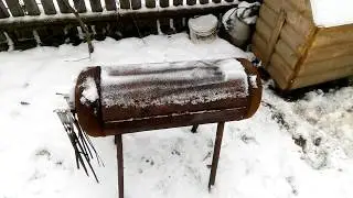 МАНГАЛ ИЗ ГАЗОВОГО БАЛОНА ЗА 2 ЧАСА! RUSSIA